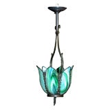 Gas Era Slag Glass Lantern