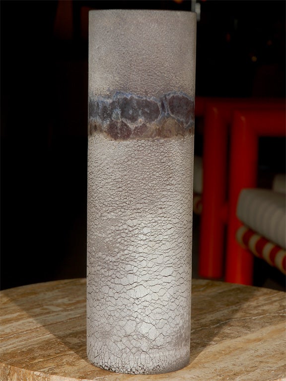 Nice murano glass vase by Alfredo Barbini.