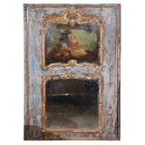 19th C. French Painted Mirror