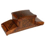 English Inlaid Tumbridge Box circa 1930 English Inlaid Tumbridge Box circa 1930