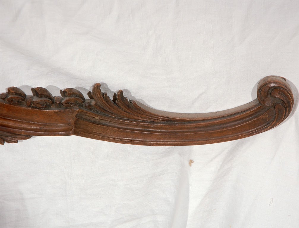 19th Century 19th C. French Walnut Carving