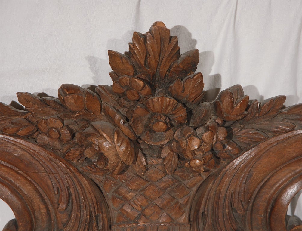 19th C. French Walnut Carving 1