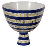 Vintage Faience Bowl by Stig Lindberg for Gustavsberg