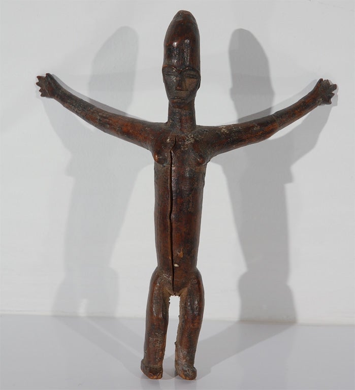 The Lobi, a people who live in Burkina Faso (formerly Upper Volta), have traditionally carved superbly expressive wooden sculptures called 