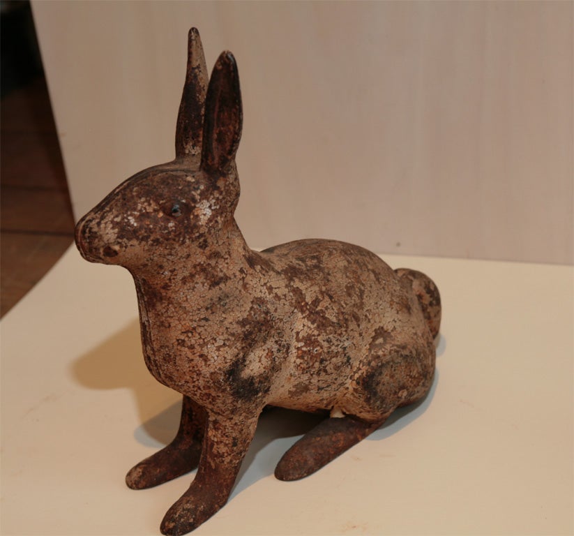 Iron French cast iron rabbit