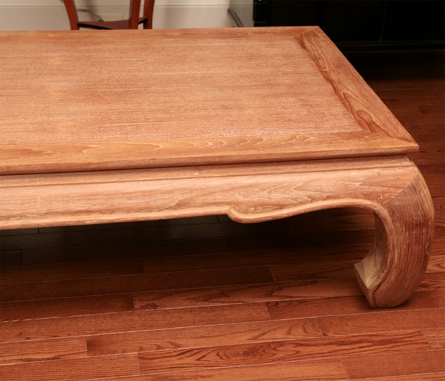 Chinese Bleached Coffee Table.