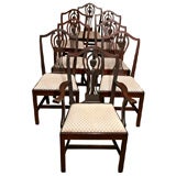 Set Of 8 Federal Style Mahogany Dining Chairs