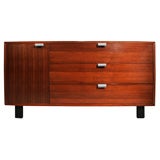George Nelson walnut dresser with J pulls