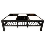 Van Keppel Green black and white glass coffee table