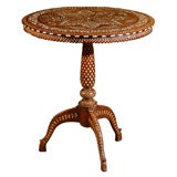 19th Century  Anglo Indian Pedestal Table