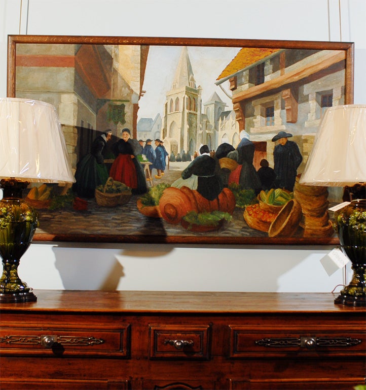 Old French Oil Painting