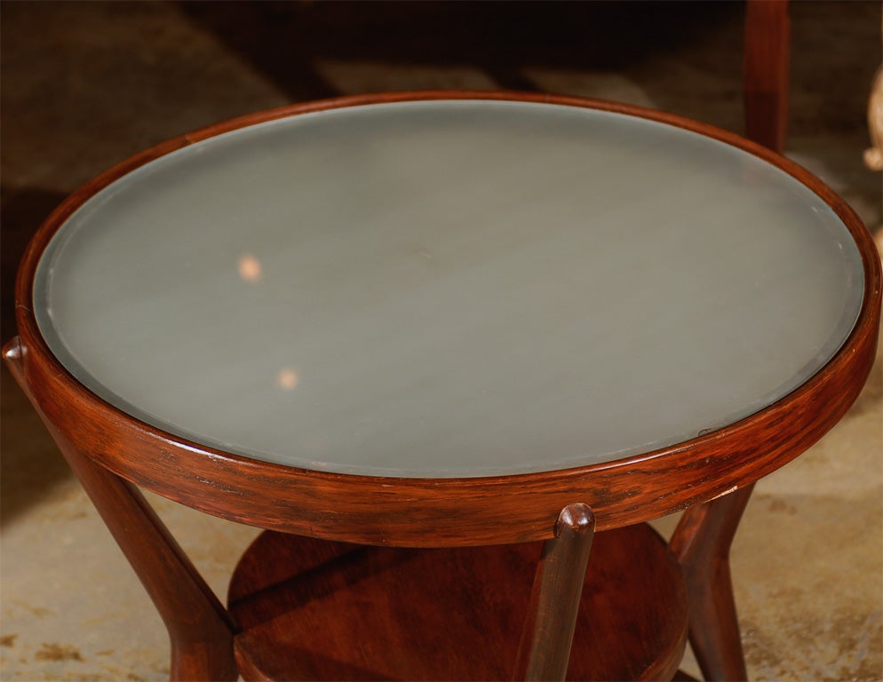 round side table with frosted glass top at 1stdibs round side table with frosted glass top at 1stdibs
