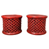 Red Cameroon Side Table