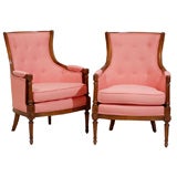 Pair of Button Tuft Chairs