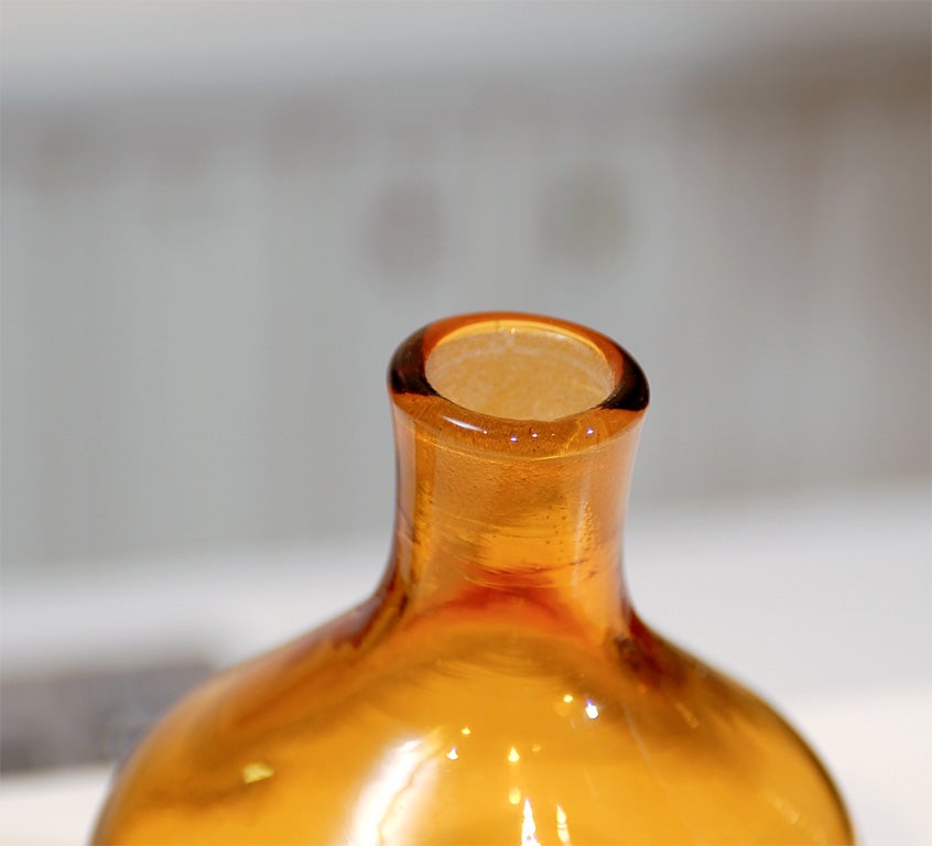 Amber Glass Jar 1