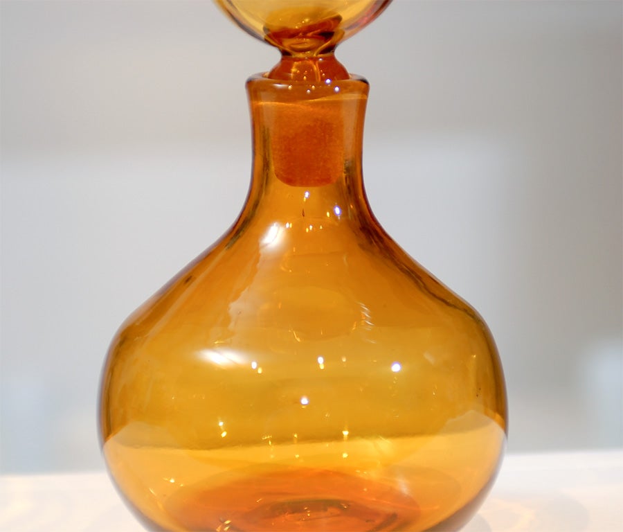 Amber Glass Jar 3
