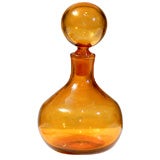 Vintage Amber Glass Jar