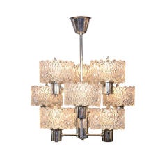 9 arm  Crystal Chandelier by Hans-Agne Jakobsson