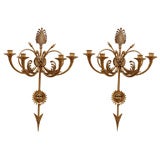 Pair of French Bronze Wall Sconce