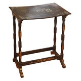 Antique Old English Choinoiserie and Mother of Pearl Table