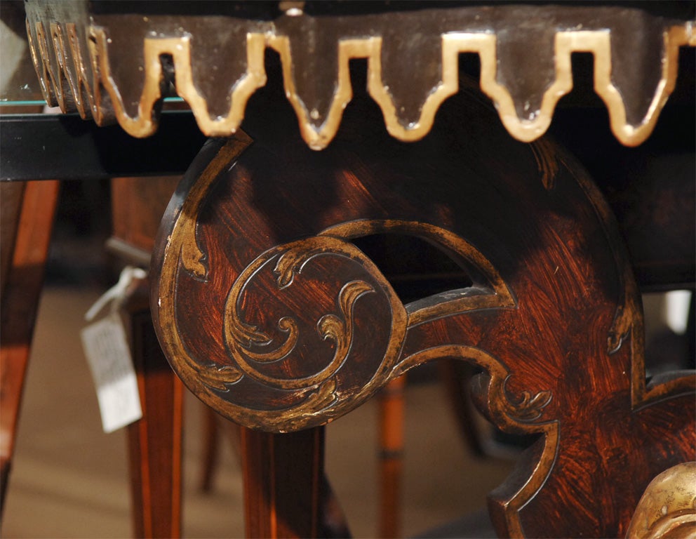 Carved Baroque Style Figural Console Tables