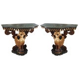 Baroque Style Figural Console Tables