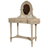 Antique Painted Louis XVI style coiffeuse/dressing table