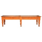 General Store 11' Table With Six Chunky Turned Legs