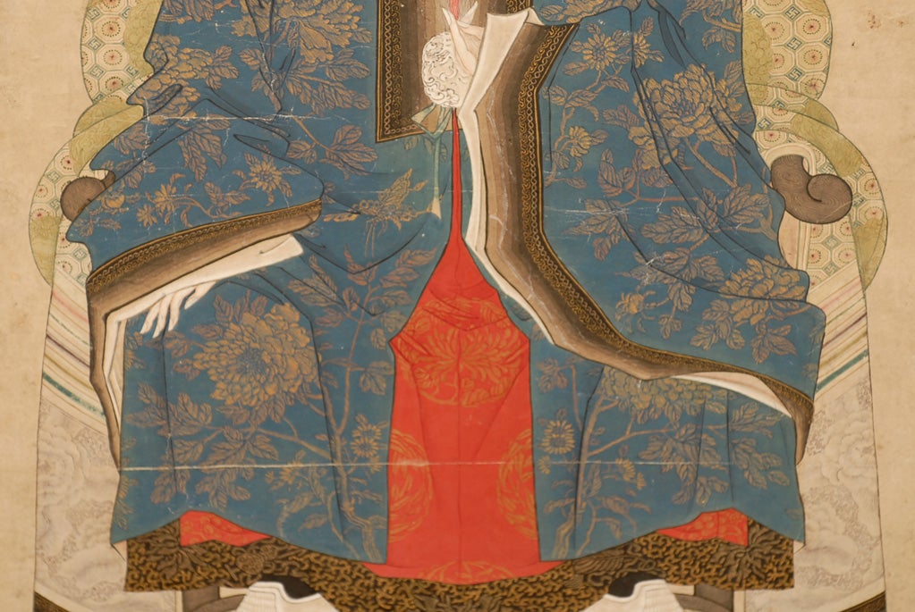 Pair of Qing Dynasty Chinese Ancestor Portraits 5
