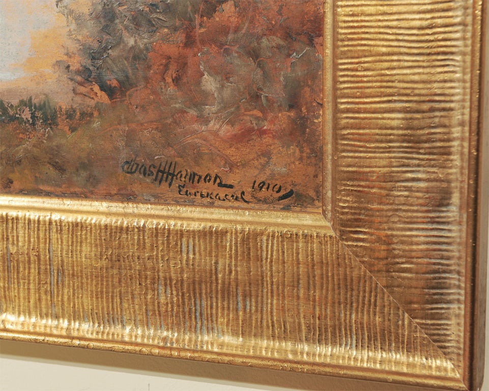 20th Century Charles Harmon Oil on Canvas.