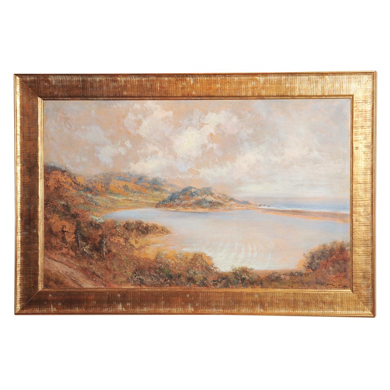 Charles Harmon Oil on Canvas." Stone Lagoon, California, 1910