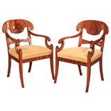 Pair 19th Century Swedish Chairs