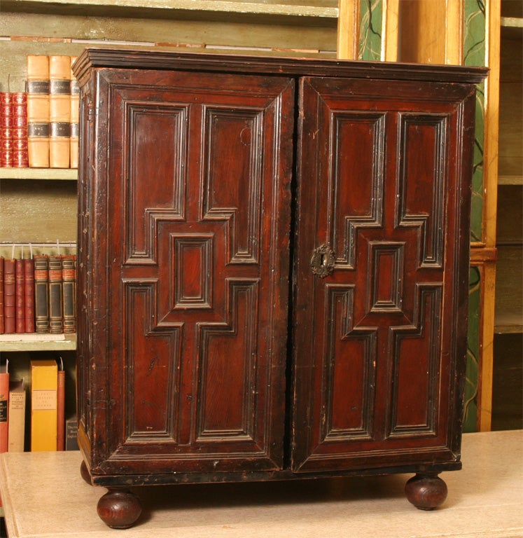 A Flemish Walnut Collector Cabinet With Doors 3