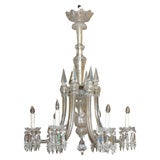 AMERICAN FEDERAL STYLE CRYSTAL 6 LIGHT CHANDELIER