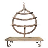 Antique Japanese Forged Iron Votive Candle Stand