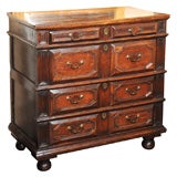 William and Mary Period Oak Chest of Drawers