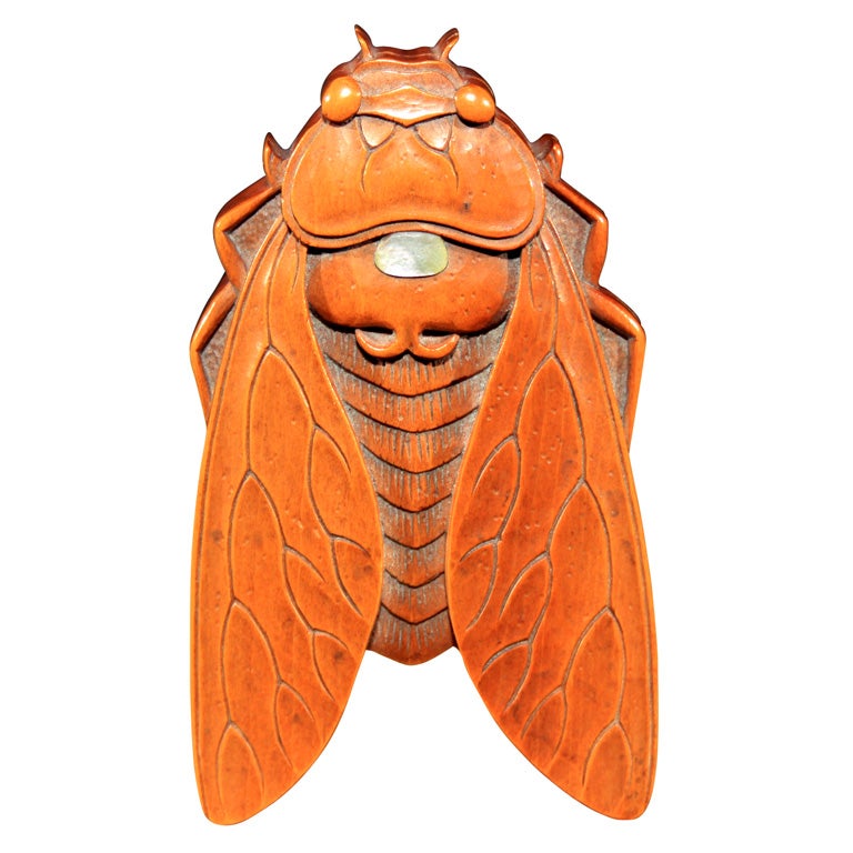 Japanese Incense Box in the Form of a Cicada