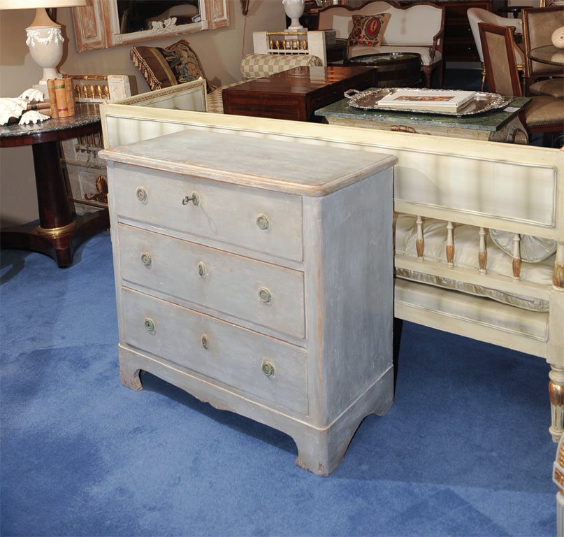 Swedish Neoclassical Style Painted Chest of Drawers