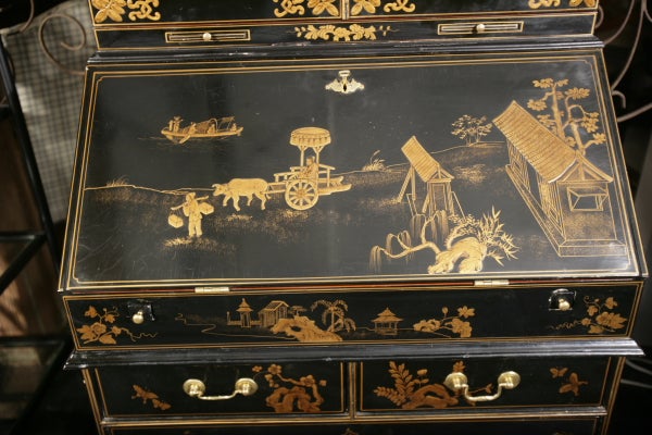 maitland smith chinoiserie secretary desk