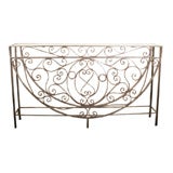 Iron Console 63" long 12" deep and 36" high