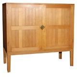 Danish Modern Oak Highboard by Kurt Ostervig