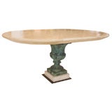 Neoclassical Dining Table with Leaf by William Haines