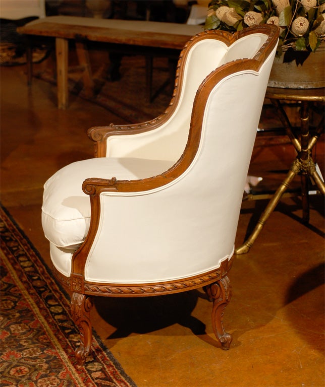 Wood French Bergere Chair