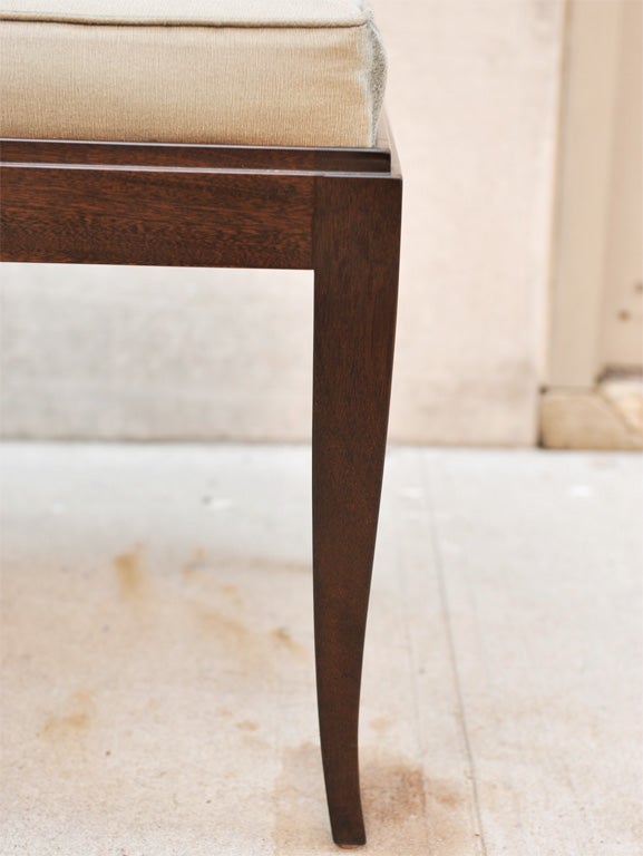 Art Deco Mahogany Bench in the Manner of Ruhlmann 2