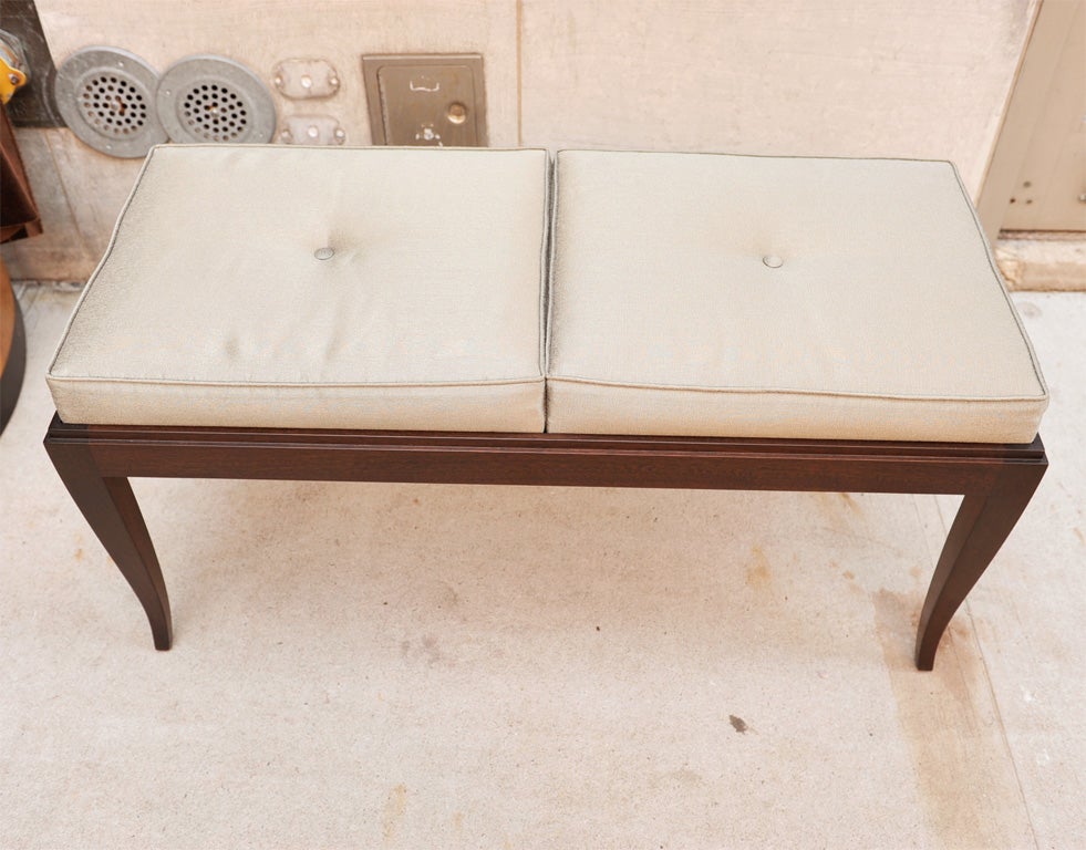 Art Deco Mahogany Bench in the Manner of Ruhlmann 3