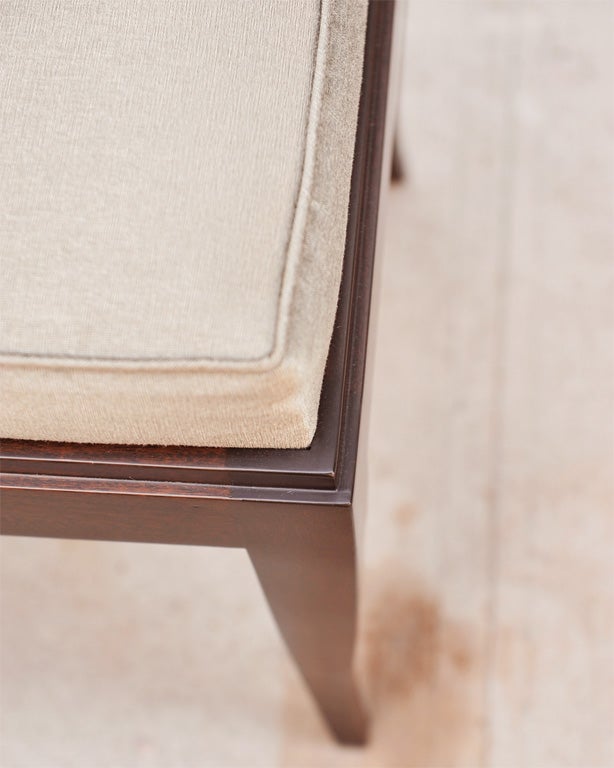 Art Deco Mahogany Bench in the Manner of Ruhlmann 4