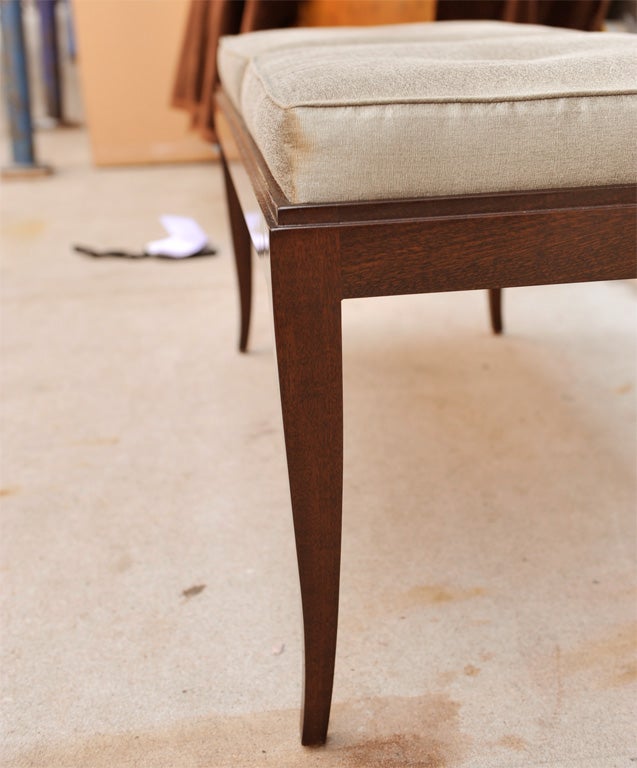 Art Deco Mahogany Bench in the Manner of Ruhlmann 5
