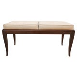 Art Deco Mahogany Bench in the Manner of Ruhlmann