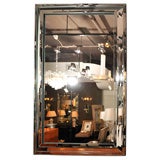 1940's Hollywood Mirror with Hand Beveled Borders