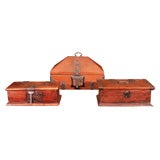 Antique Cash Boxes w/ Original Iron Fittings